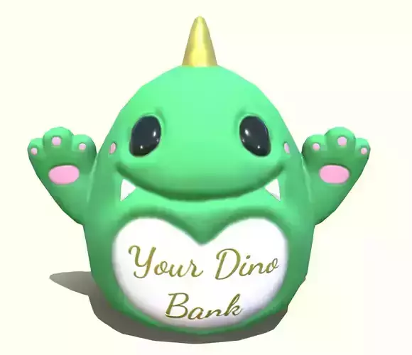 Dinosaur piggy bank  LP   Stylized 