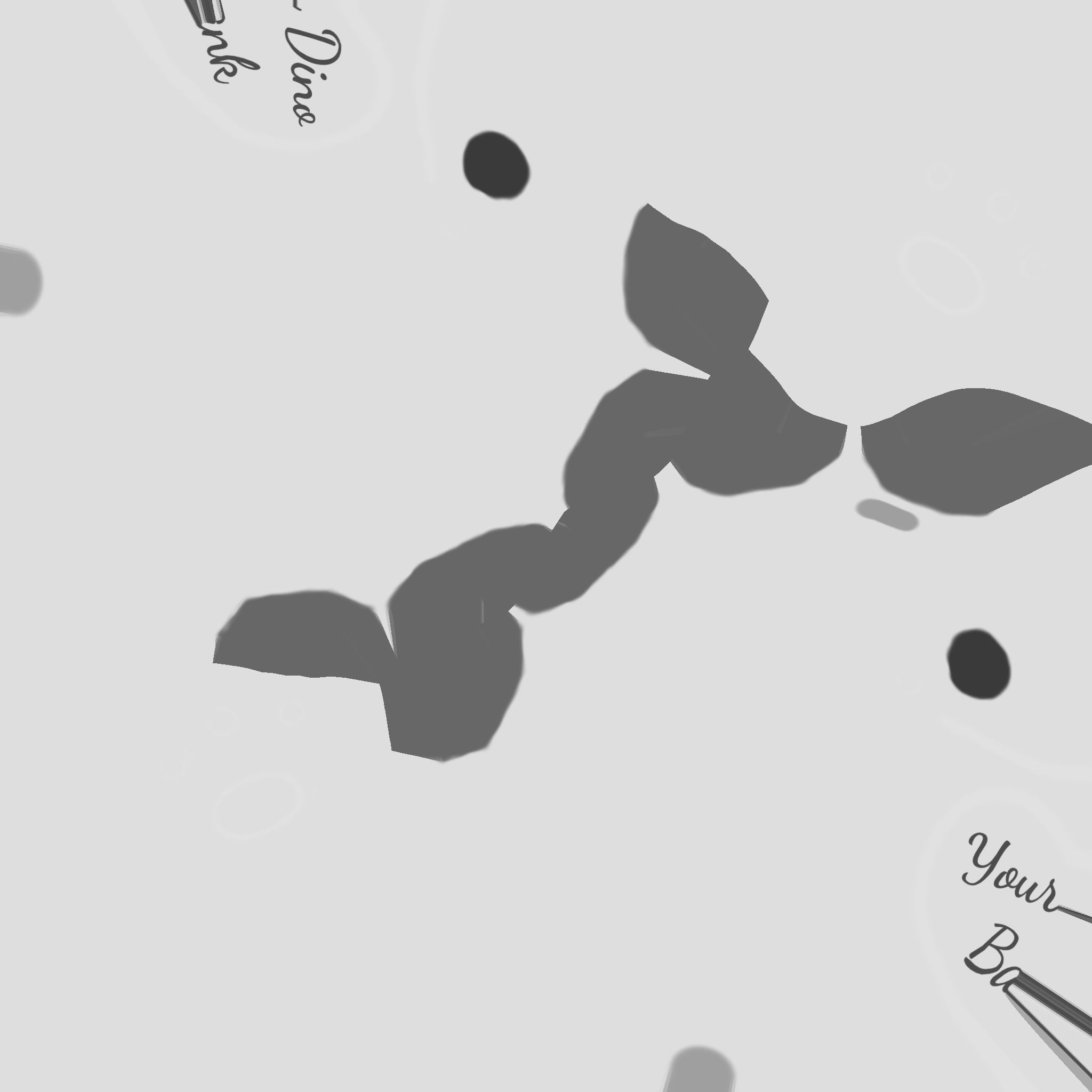 Dinosaur piggy bank LP Stylized Low-poly 3D model_21