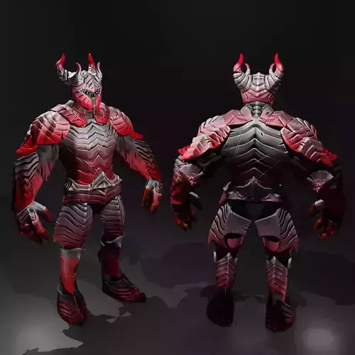 Dark fantasy armor sculpt 3D model