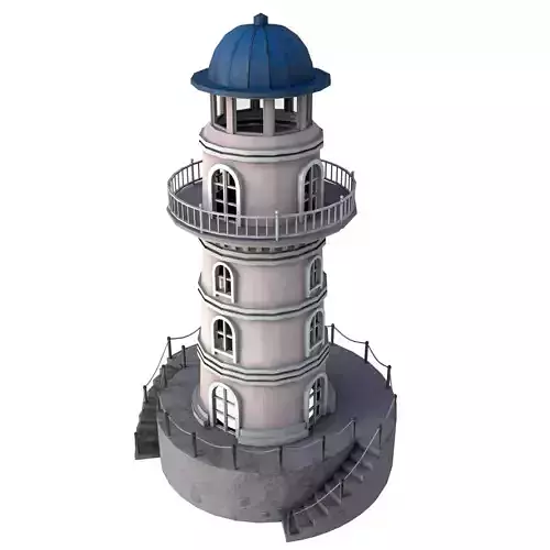Low Poly Liberty Lighthouse