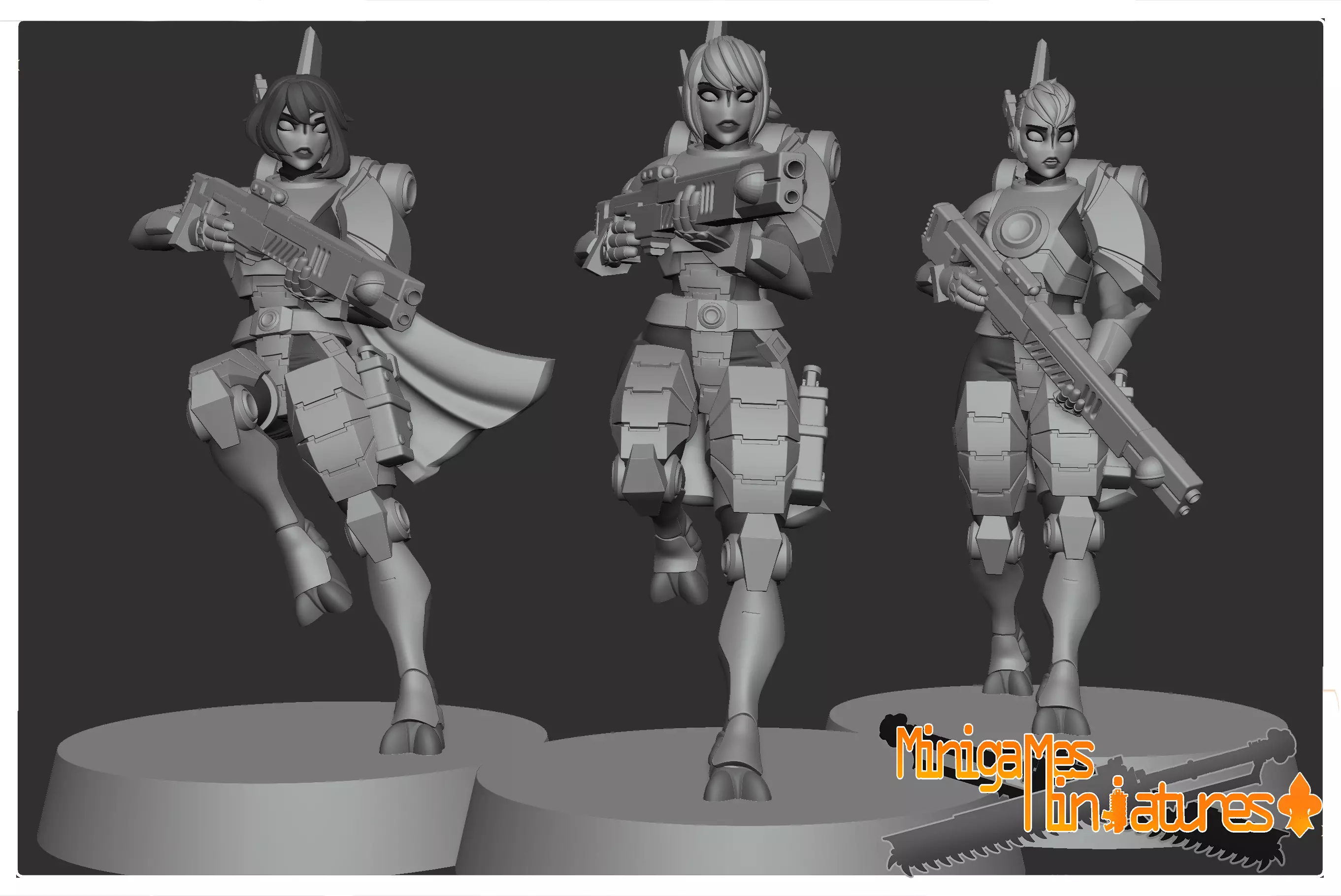 Greater good anime figurines 3D print model_0