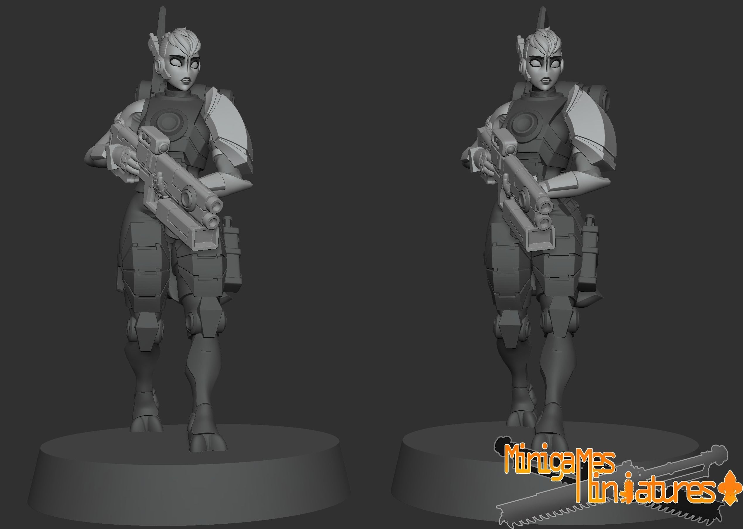 Greater good anime figurines 3D print model_9