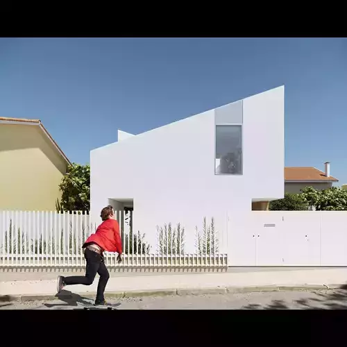 Modern house 3d  exterior scene