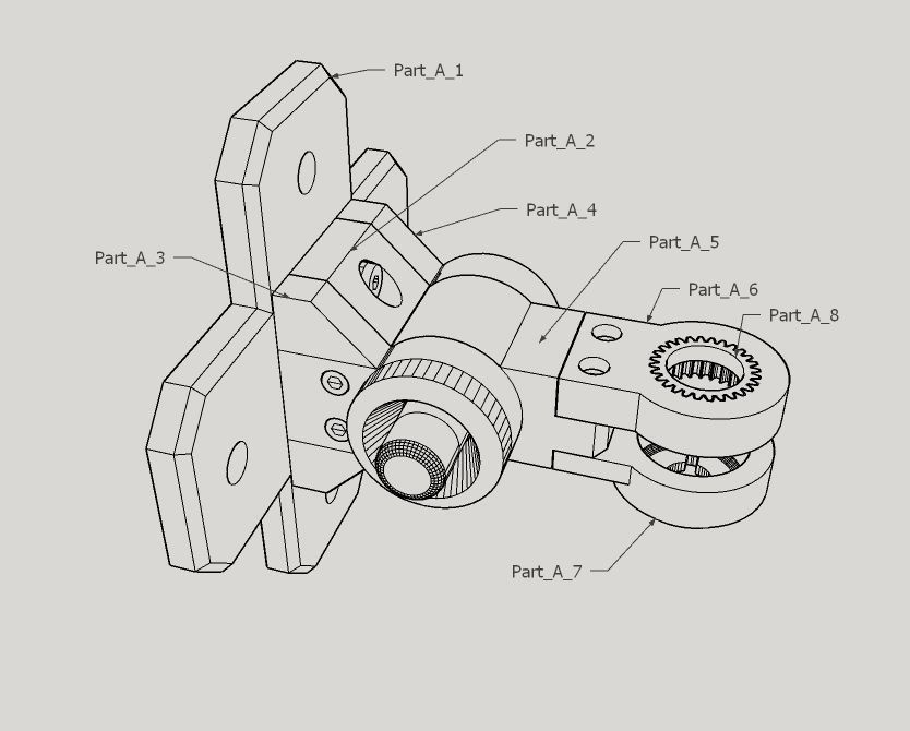 Articulated Wall Mounted Phone Holder 3D print model_3