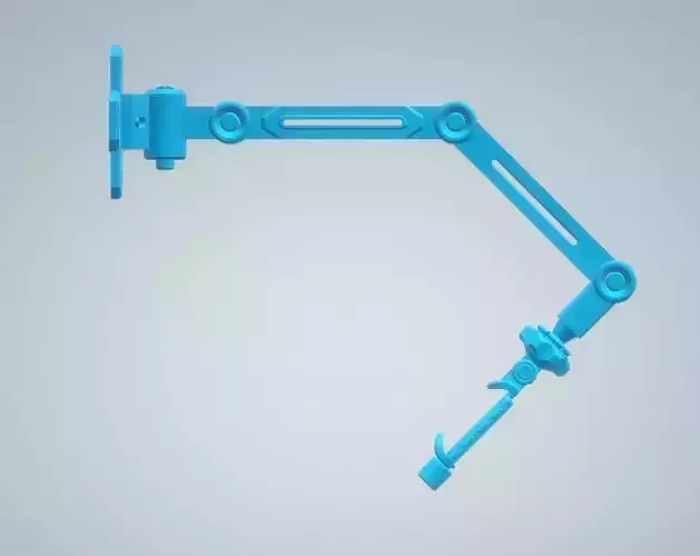 Articulated Wall Mounted Phone Holder 3D print model