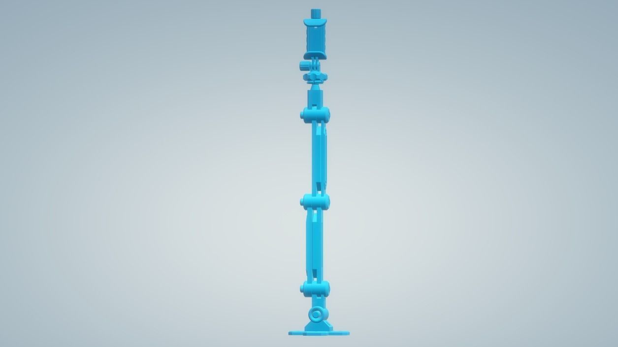 Articulated Wall Mounted Phone Holder 3D print model_8