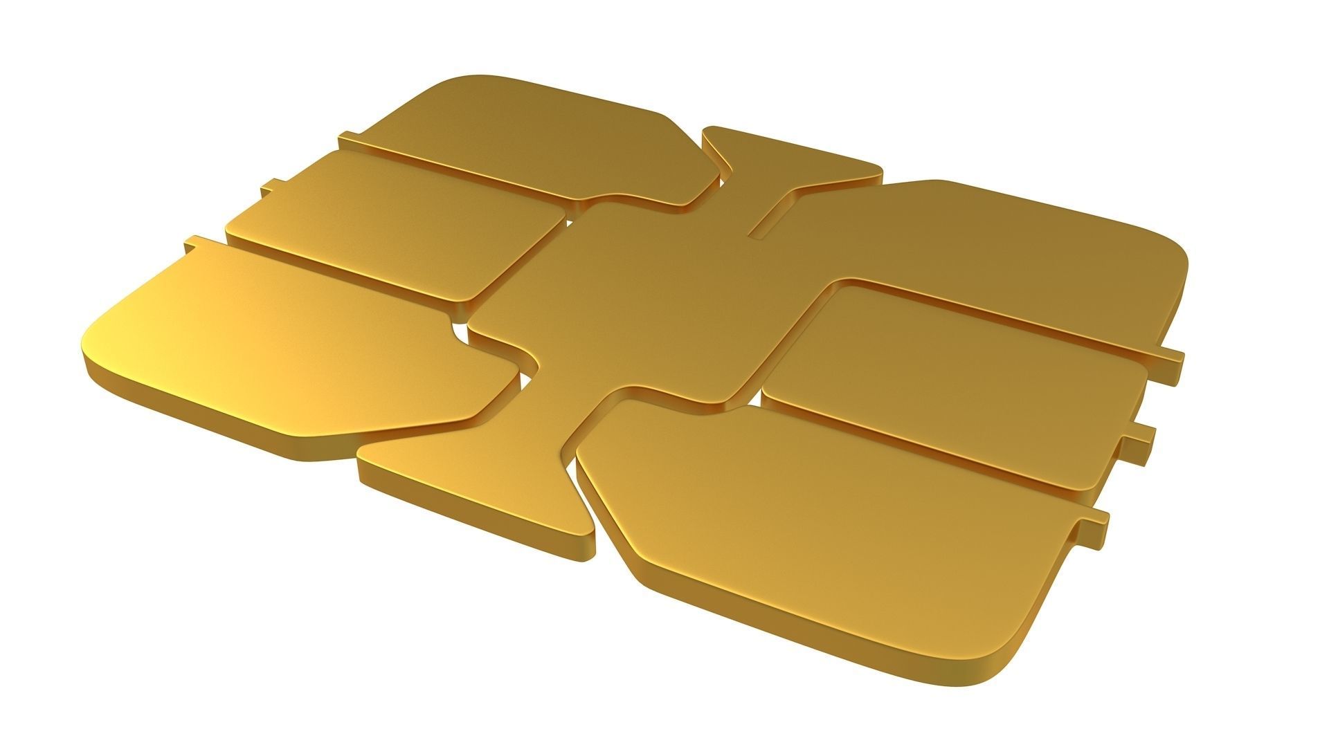 Standard Sim Card 3D model_5