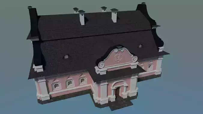 Ukrainian Baroque House I Pink