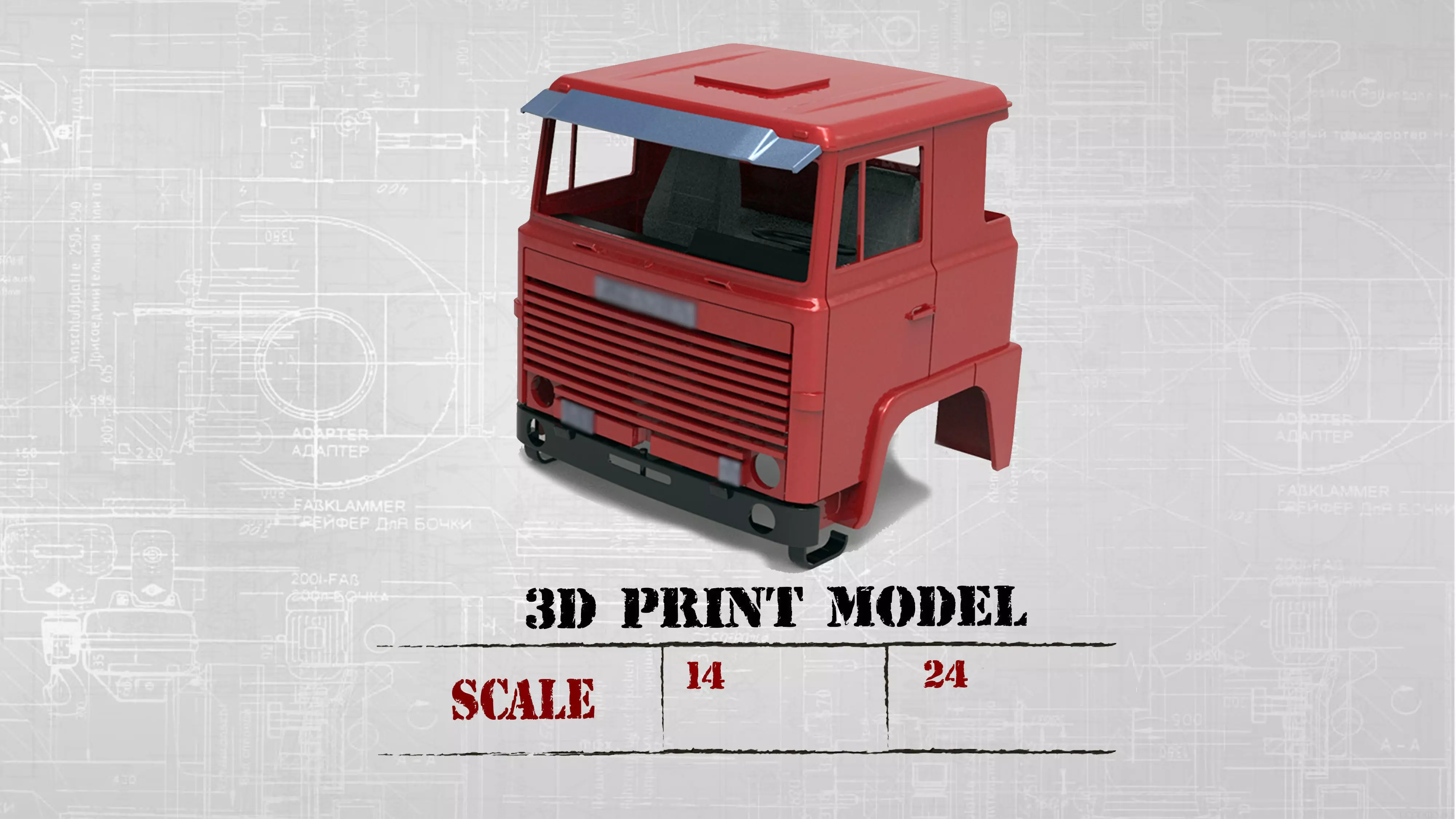 3D print Old Truck Cab Ready to be sliced and printed 3D print model