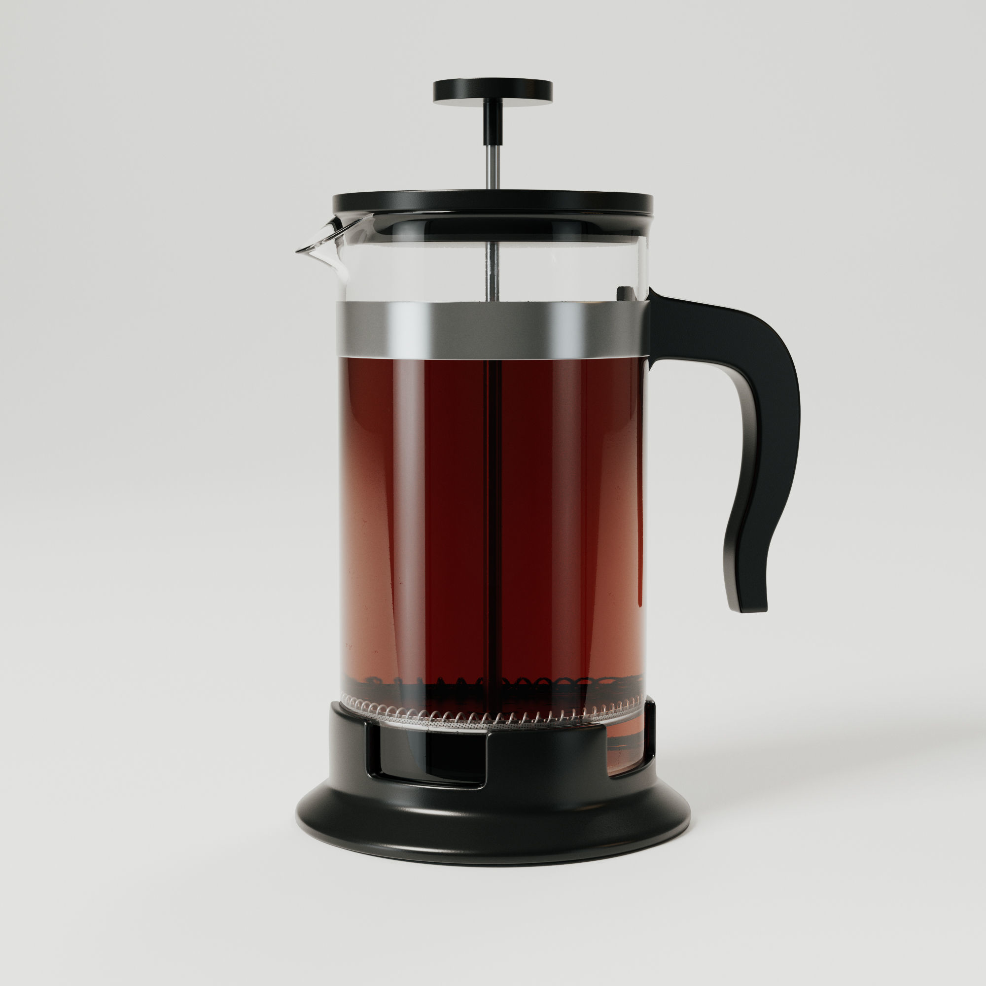 French Press 3D model_3
