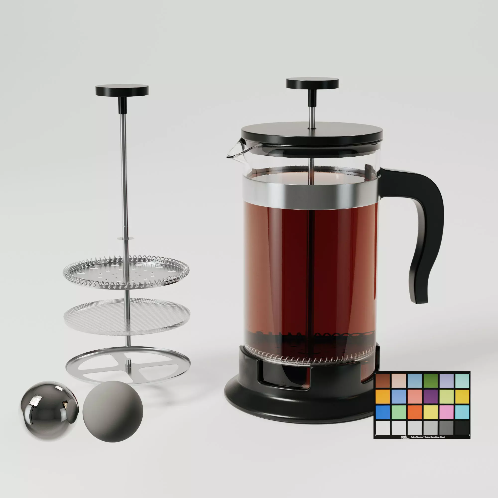 French Press 3D model_0