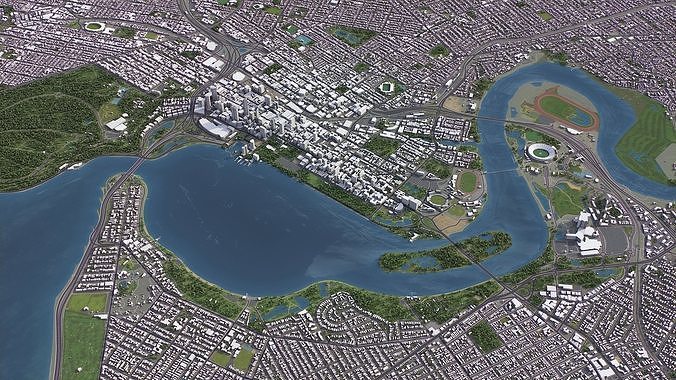 Perth - 3D City Model 3D Model Pack 2