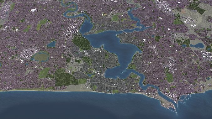 Perth - 3D City Model 3D Model Pack 5