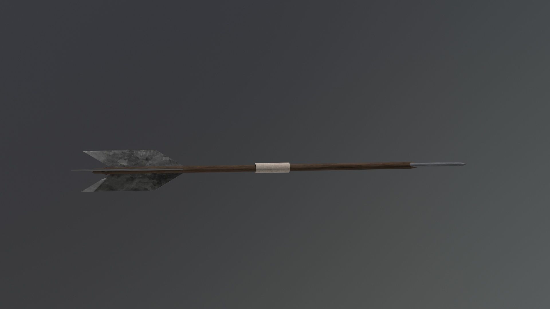 Textured Arrow Low-poly 3D model_3