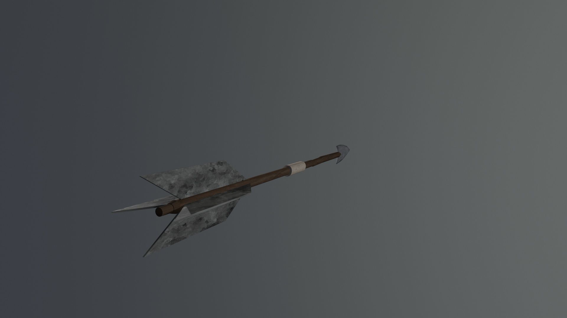 Textured Arrow Low-poly 3D model_2