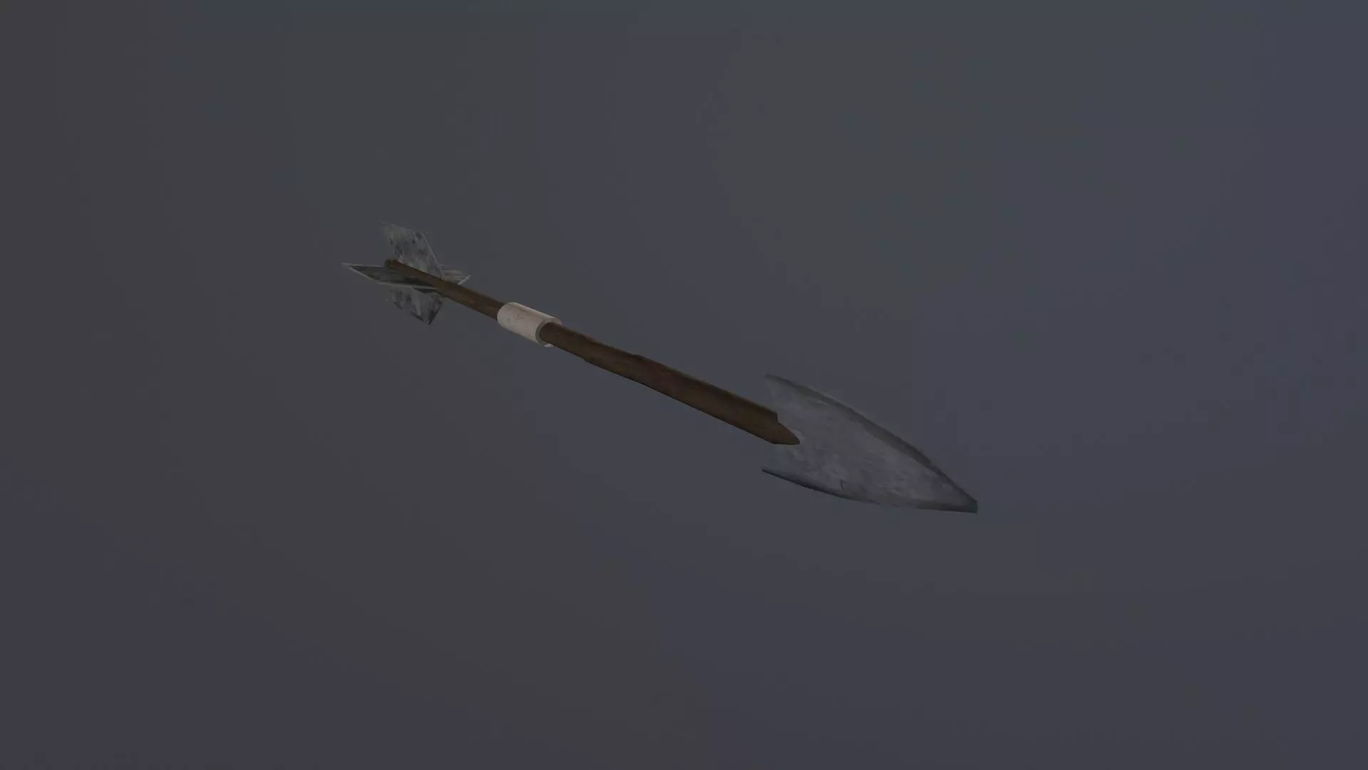 Textured Arrow Low-poly 3D model_0