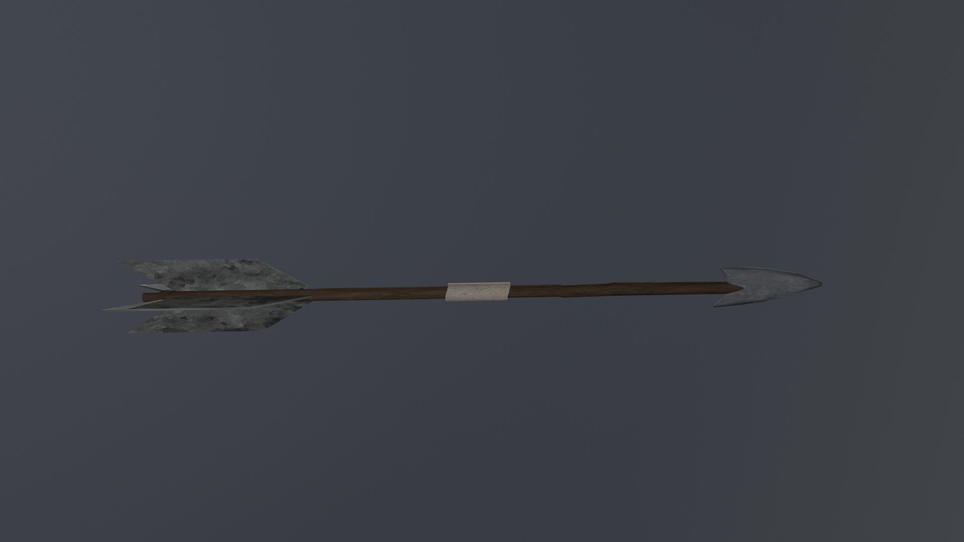 Textured Arrow Low-poly 3D model_1