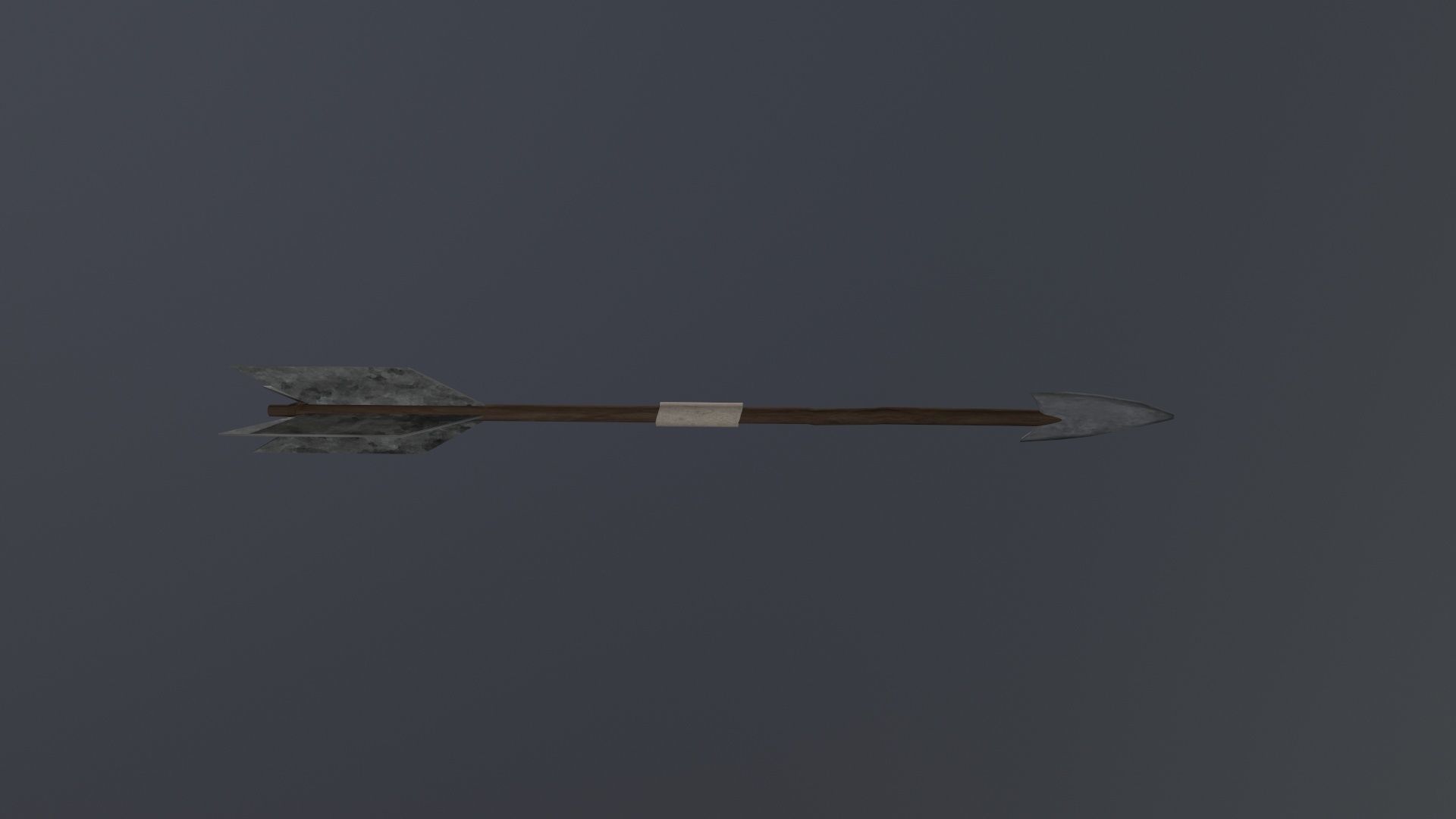 Textured Arrow Low-poly 3D model_5