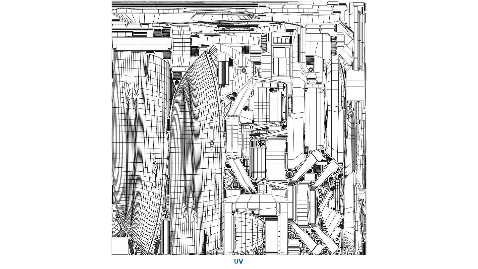 Motor Yacht 1B Low-poly 3D model_12
