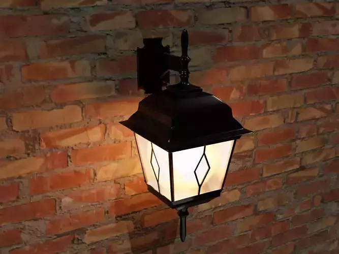 Flashlight Lowpoly outdoor lamp