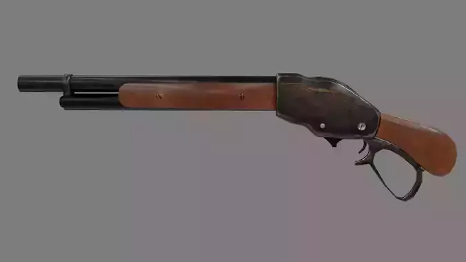 Winchester 1887 - Rigged - Game Ready - PBR