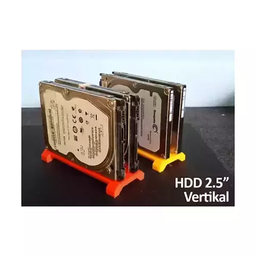 Vertical Hard Disk 25 inch slim or fat 3D print model