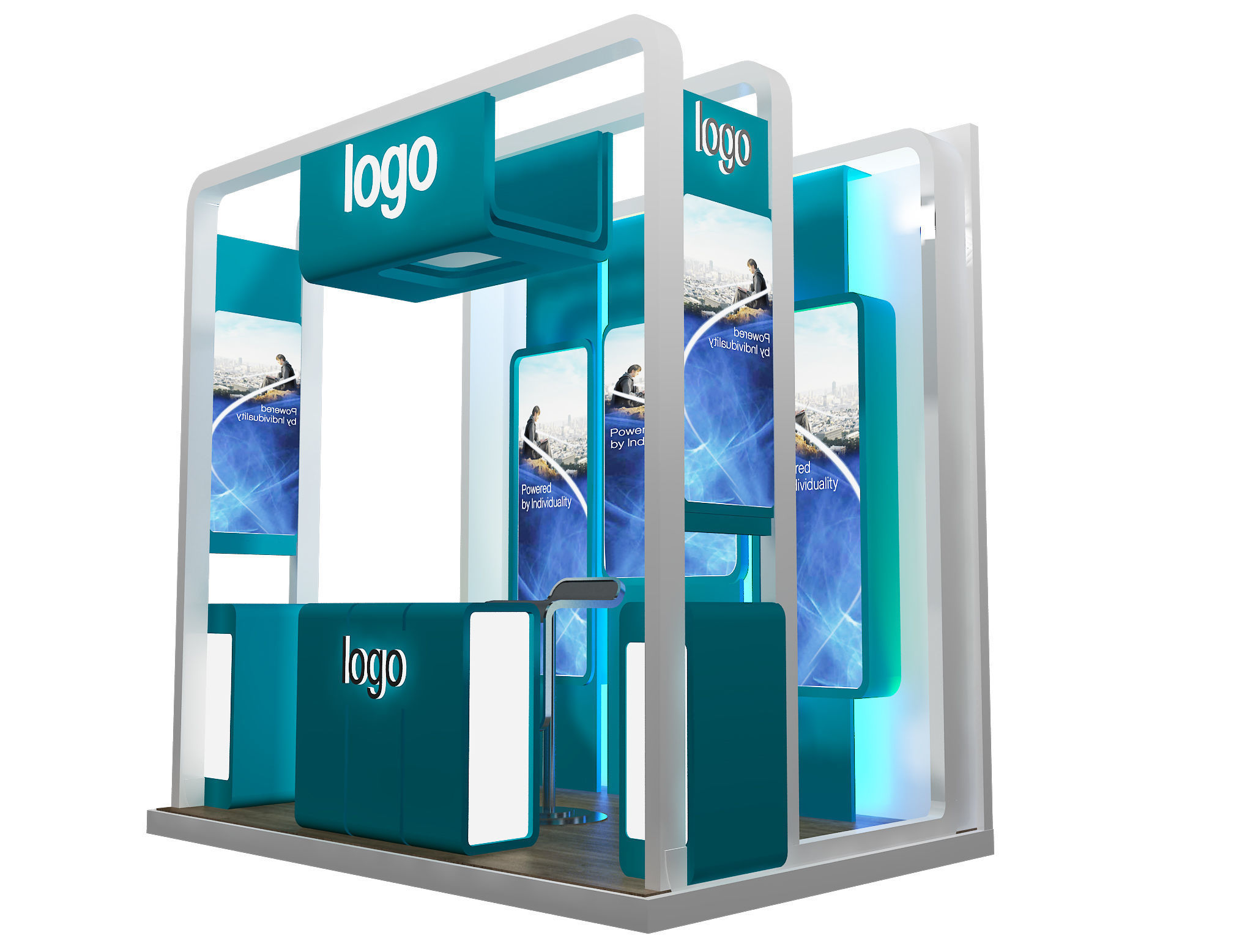 Booth Exhibition Stand a478b 3D model_6