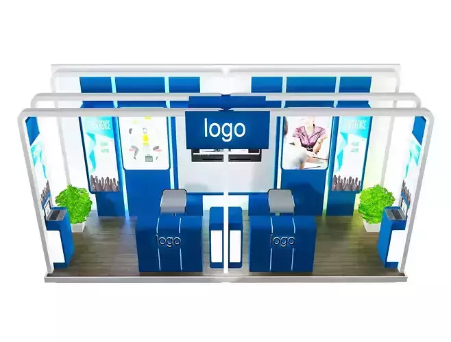 Booth Exhibition Stand a478c 3D model