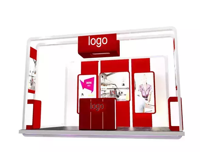 Booth Exhibition Stand a478d 3D model