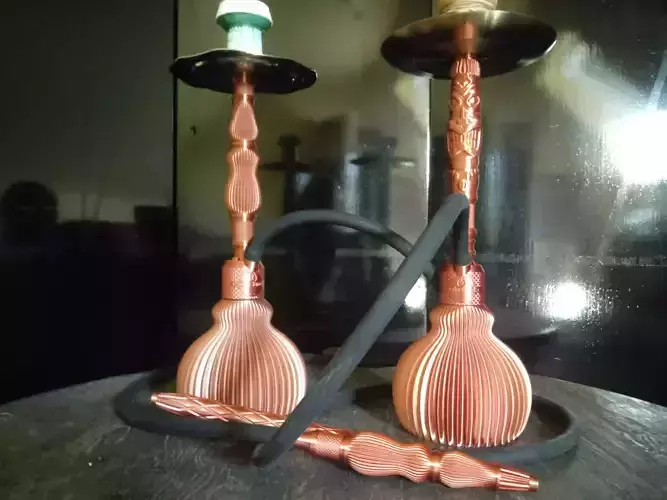 Spiral Riffel Hookah Shisha  3D print model