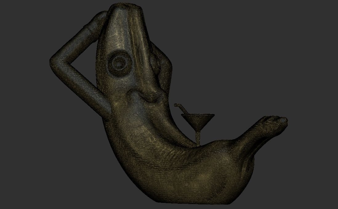 Holiday Banana character 3D print model_23