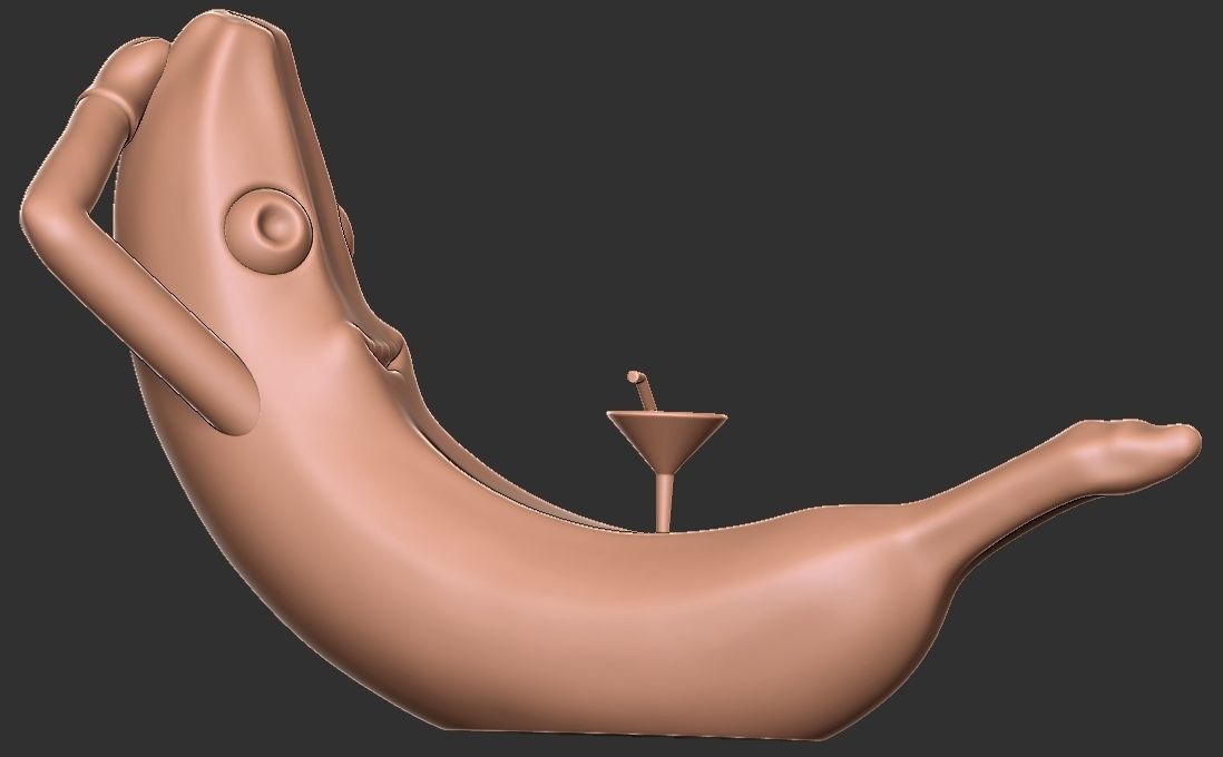 Holiday Banana character 3D print model_2
