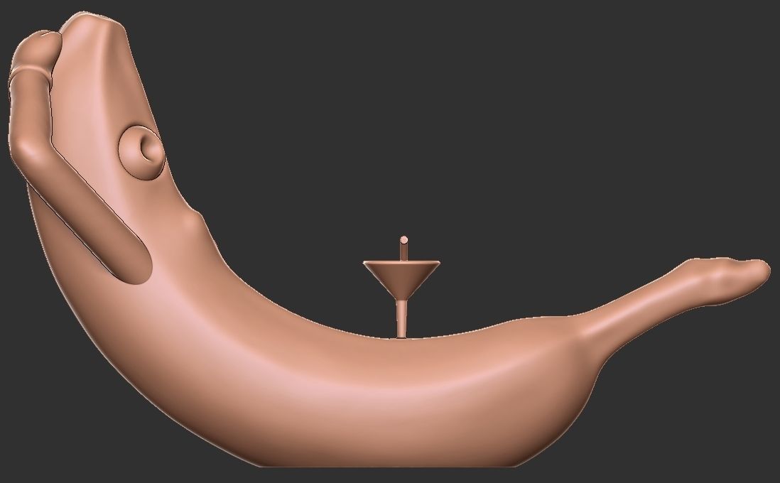 Holiday Banana character 3D print model_3