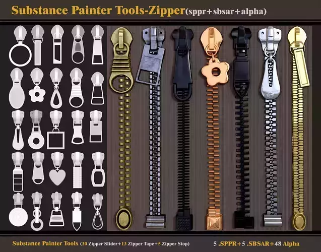 Substance Painter tools-sbsar-sppr-alpha 3D model