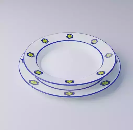 Plates dinner plate with flowers