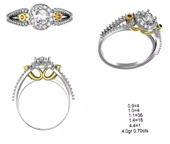 Women Solitaire Ring 010