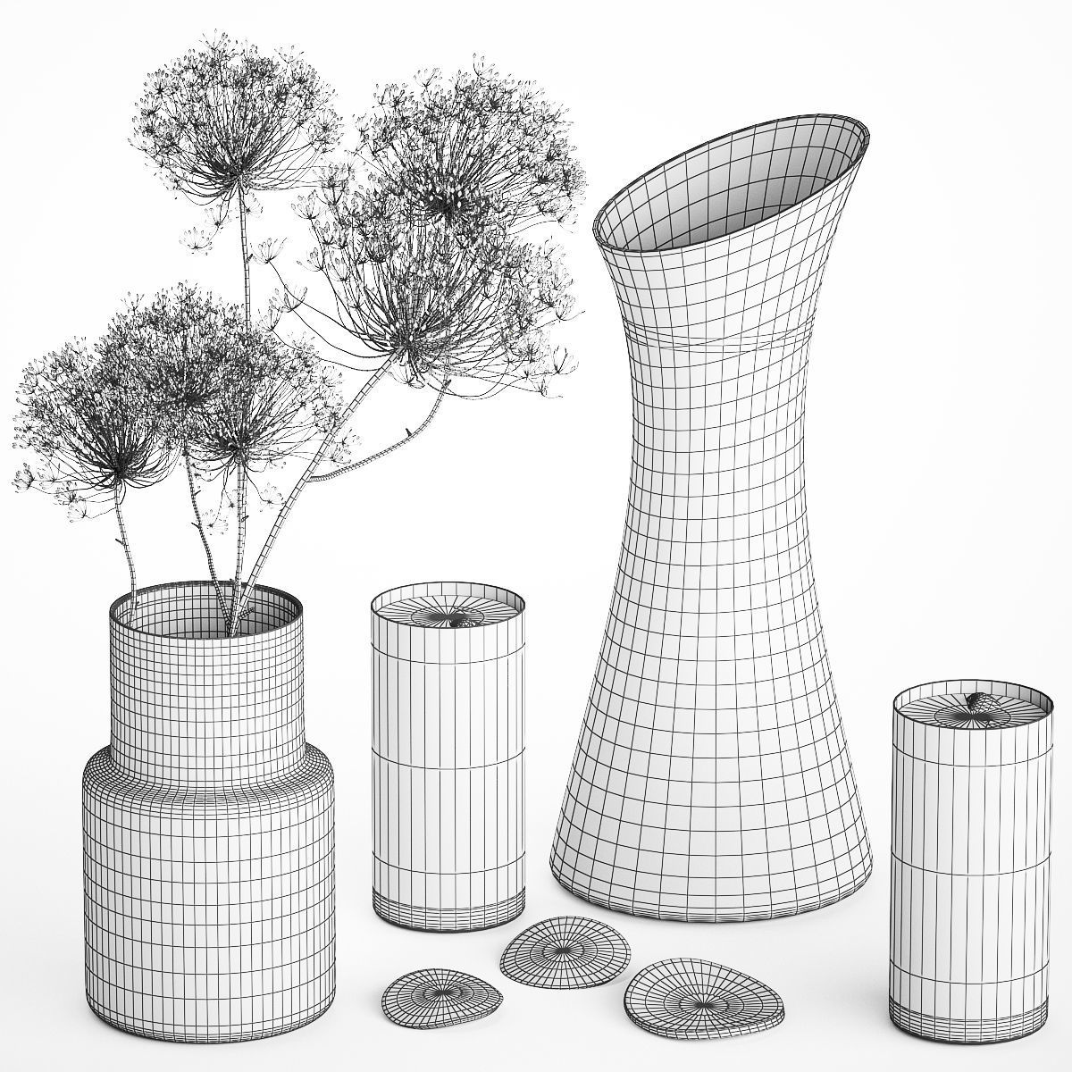 Citrus Lemonade With Ice And Orange Slices 3D model_6