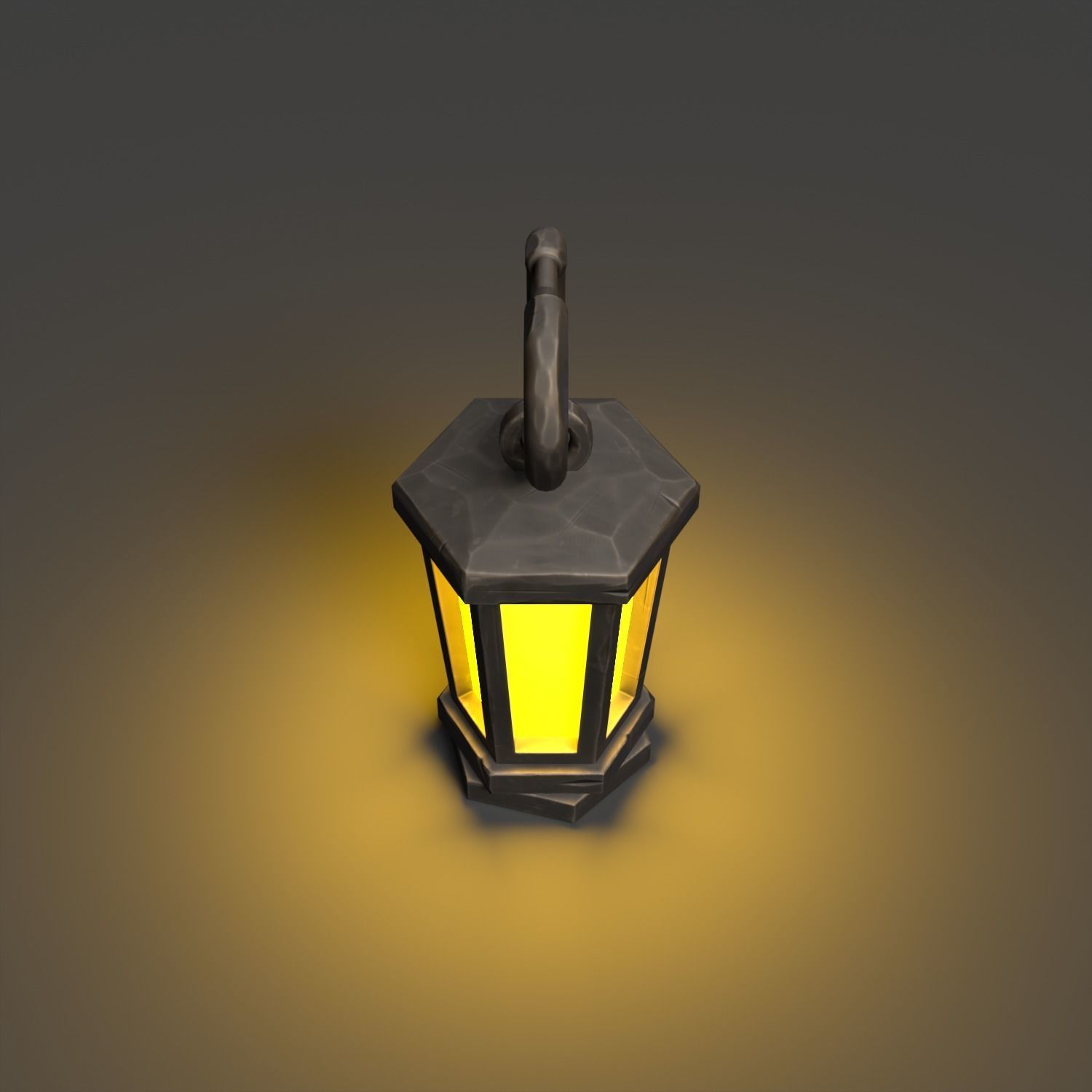 Stylized Lanter Low-poly 3D model_5