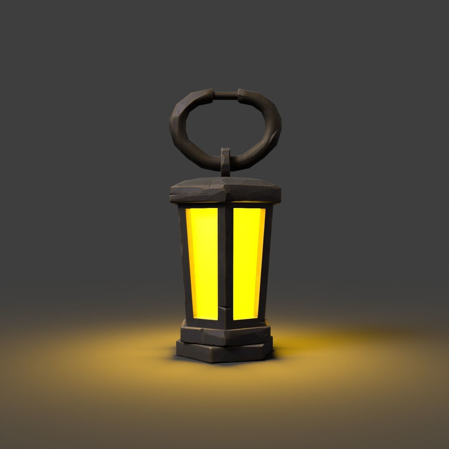 Stylized Lanter Low-poly 3D model_2