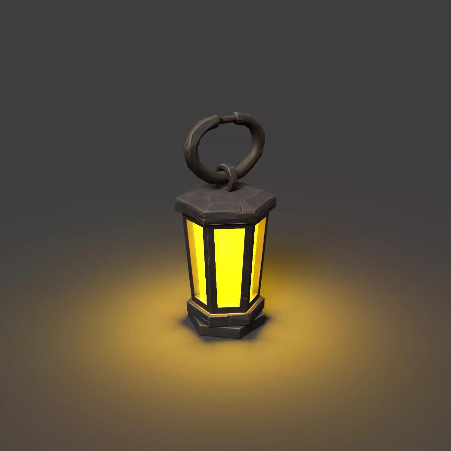 Stylized Lanter Low-poly 3D model_0