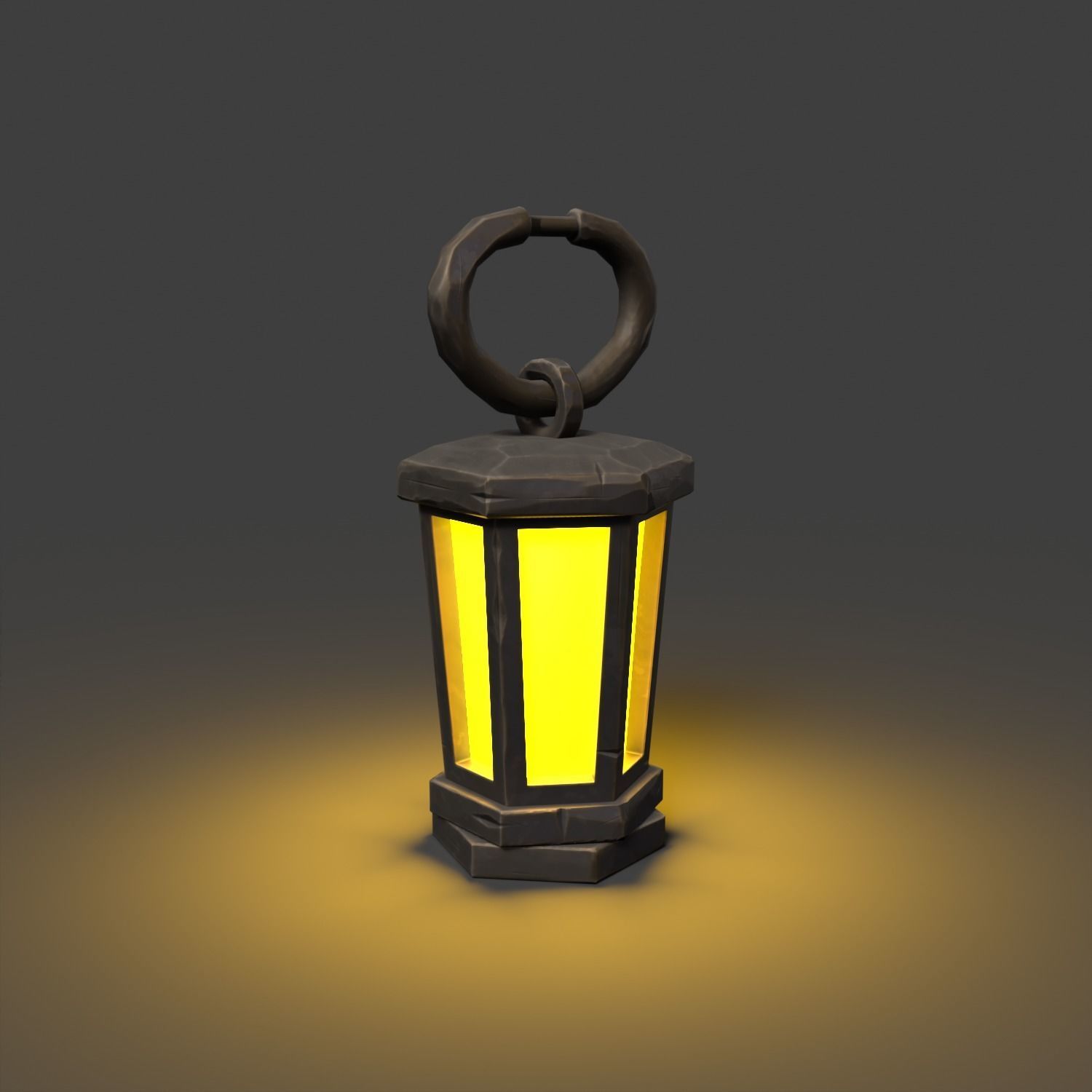 Stylized Lanter Low-poly 3D model_3