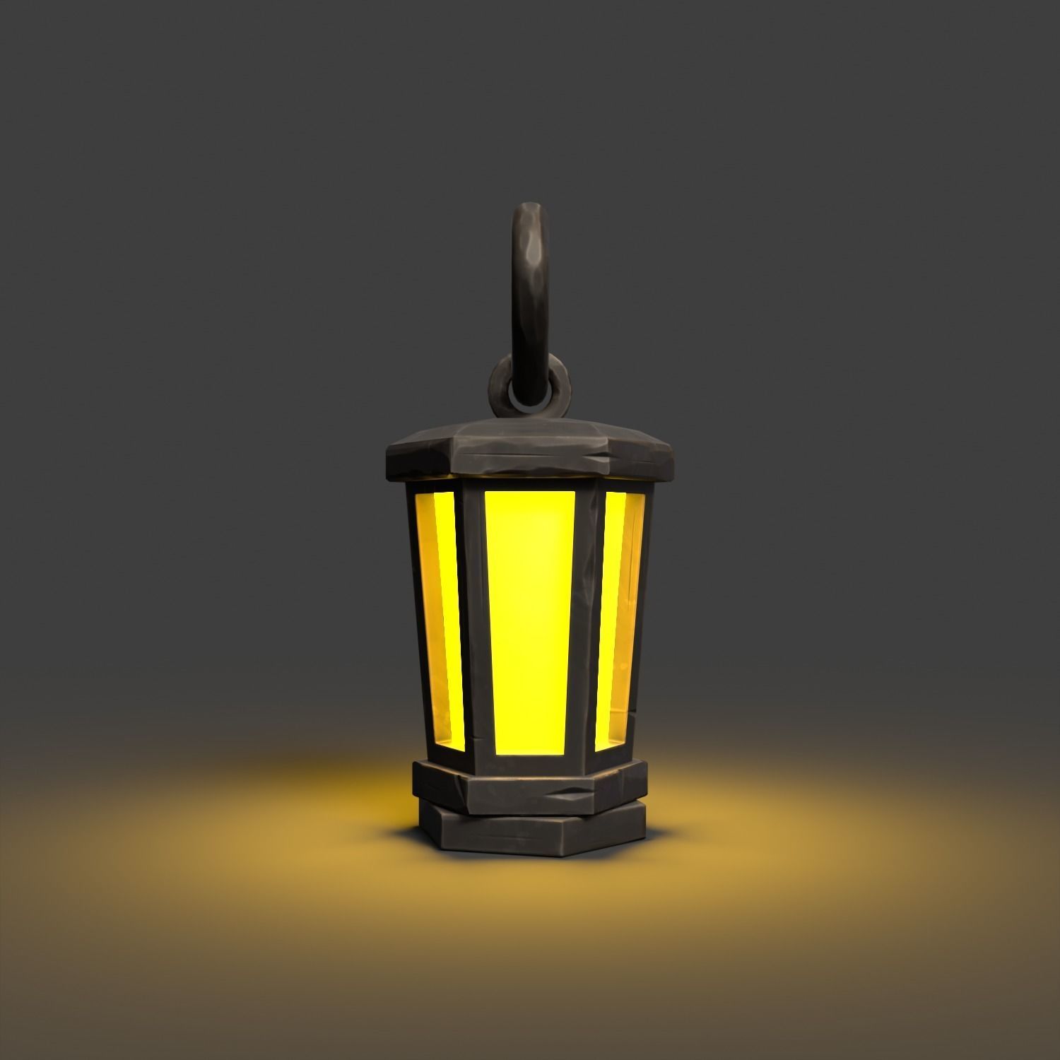 Stylized Lanter Low-poly 3D model_4