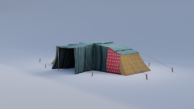 Eastern Camping Tent 3D model