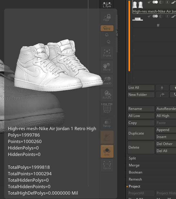 High-res mesh-Nike Air Jordan 1 Retro High 3D print model_10