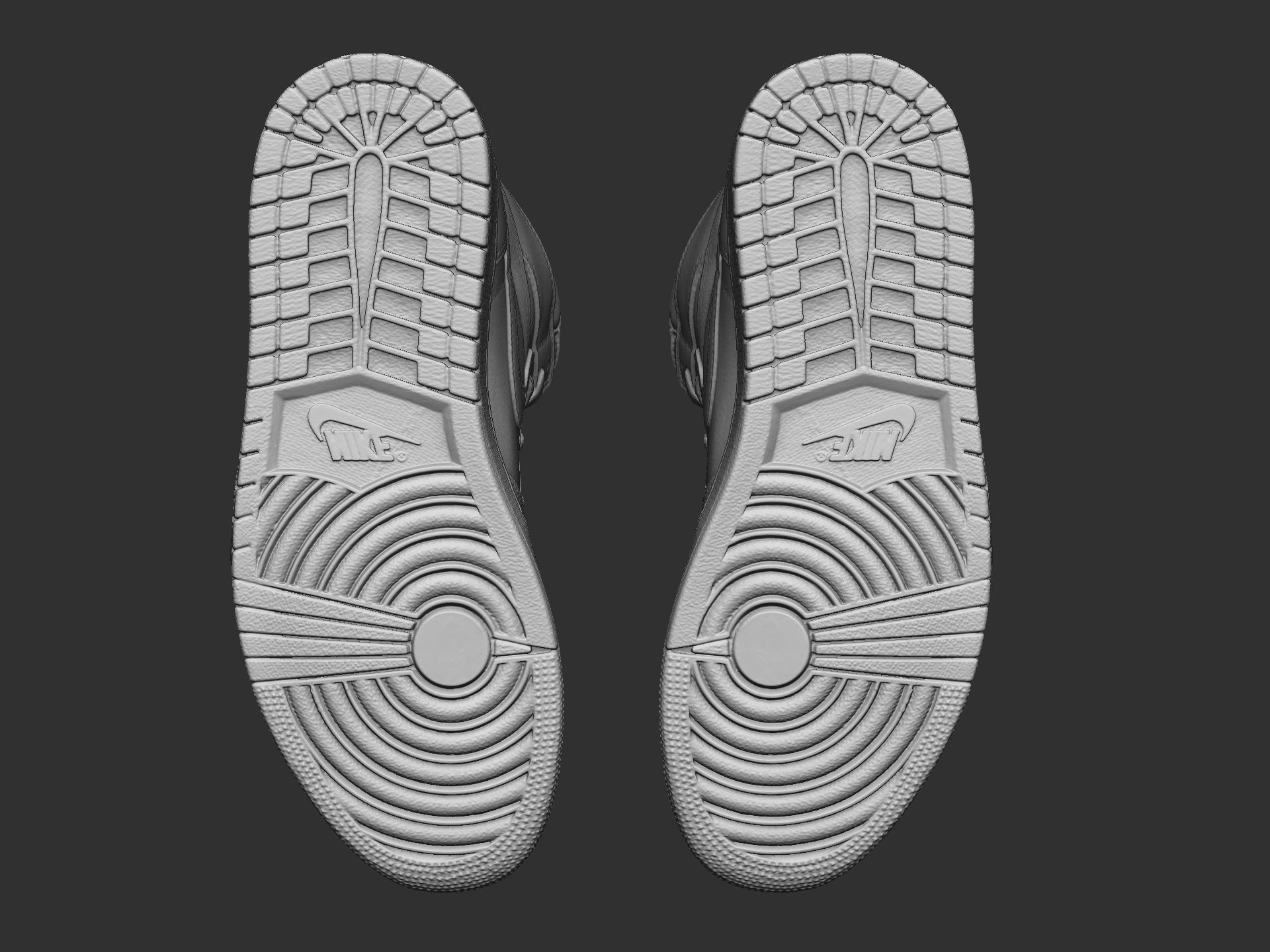 High-res mesh-Nike Air Jordan 1 Retro High 3D print model_7