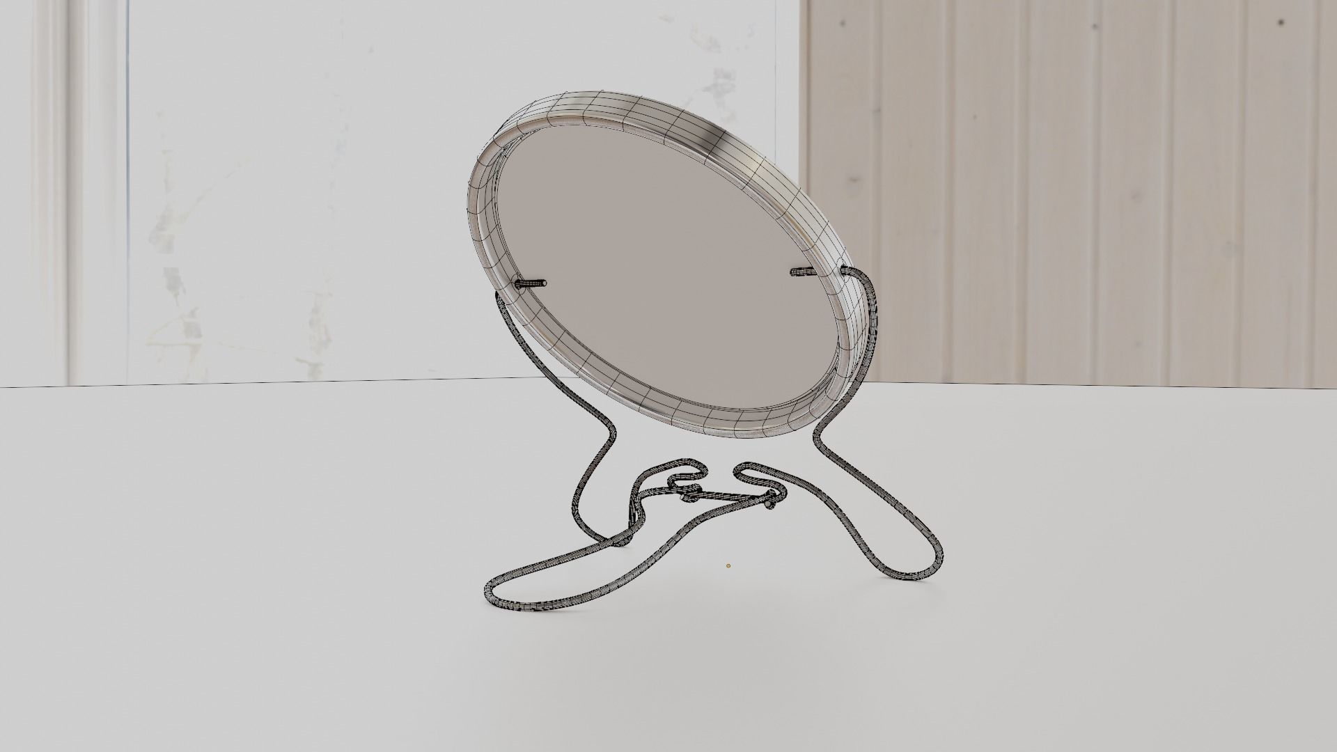 Makeup mirror metal Free low-poly 3D model_41