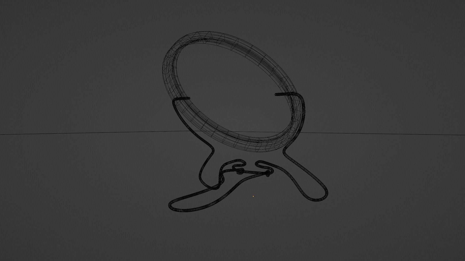 Makeup mirror metal Free low-poly 3D model_43