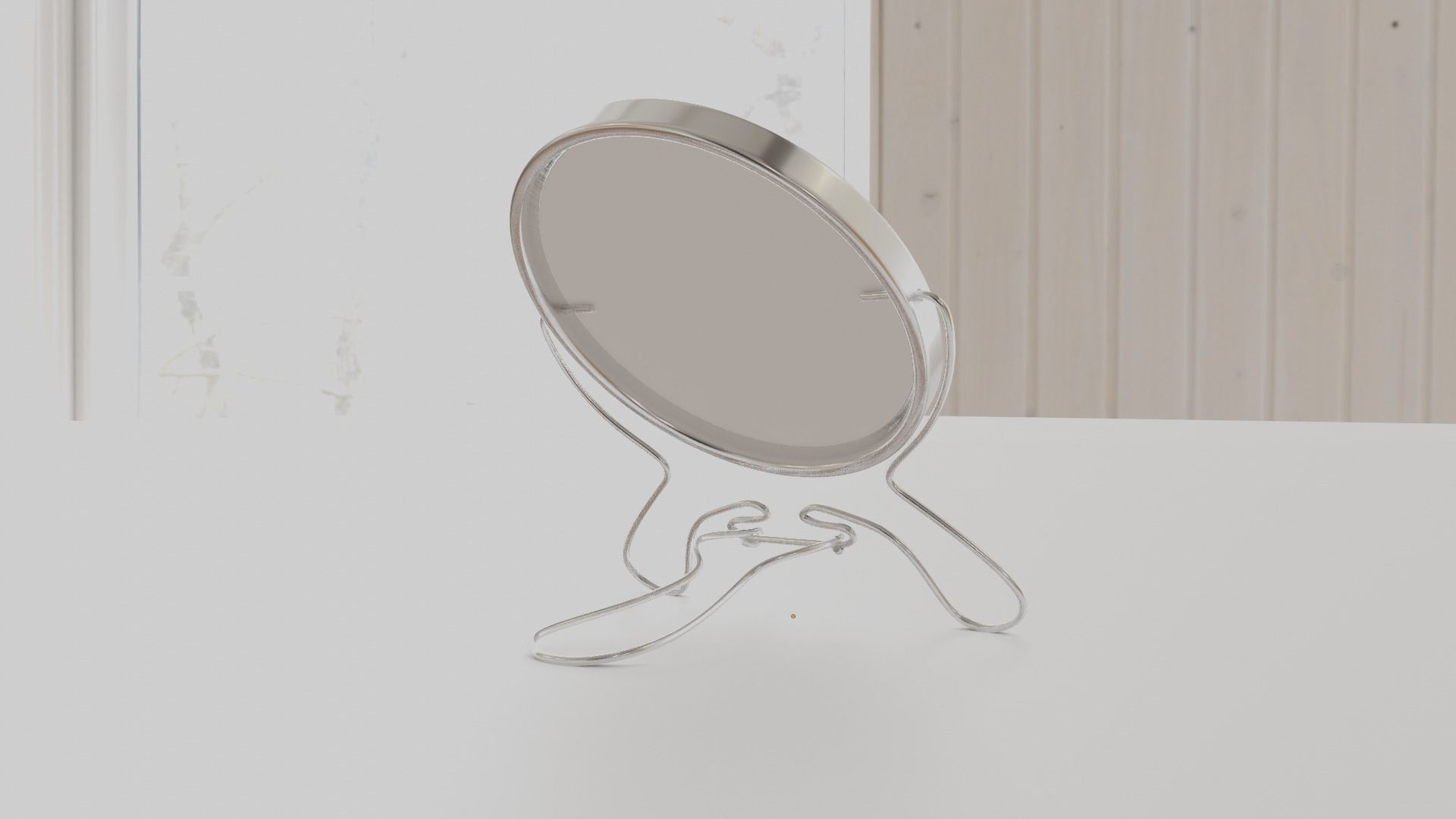 Makeup mirror metal Free low-poly 3D model_40
