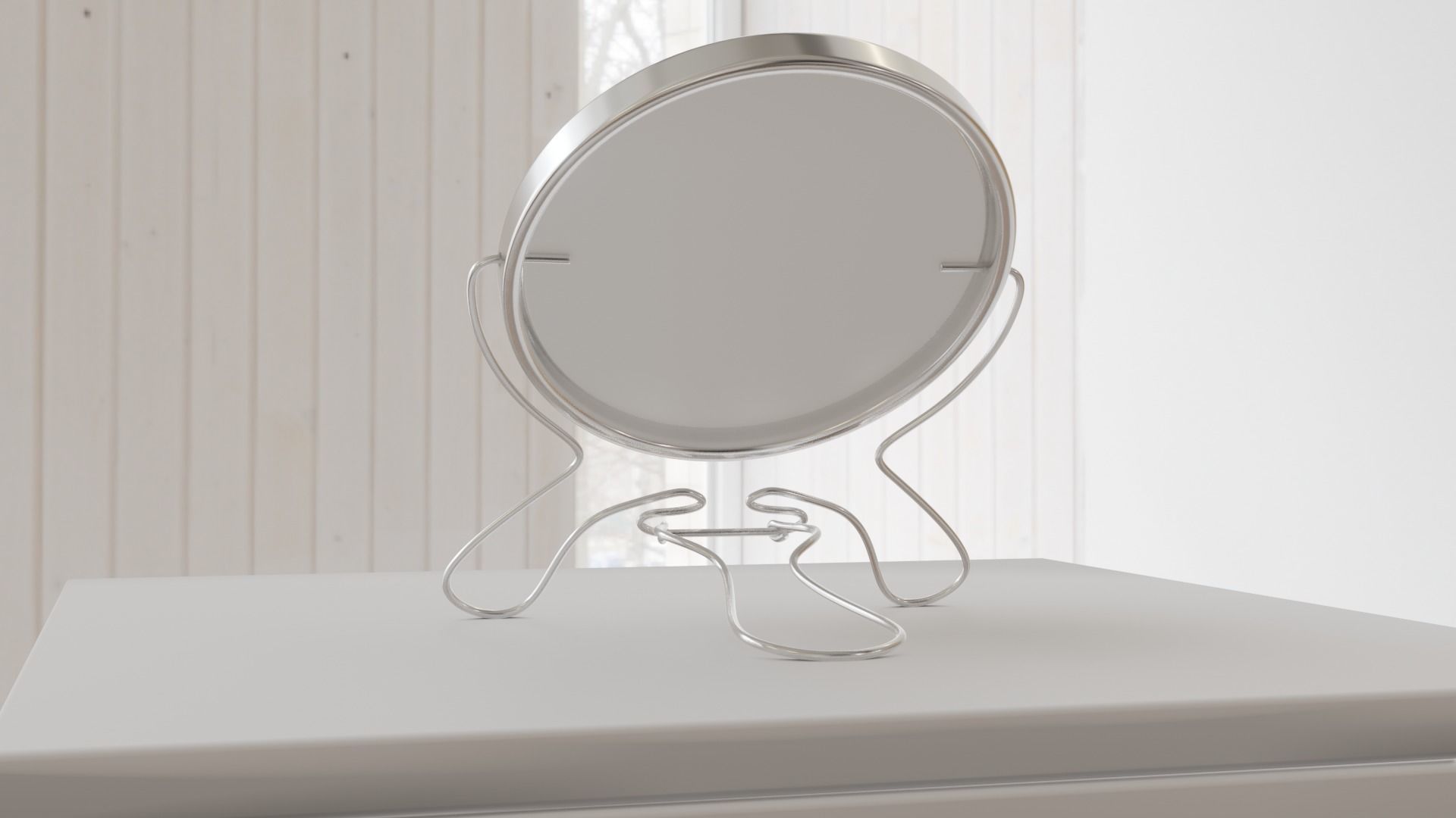 Makeup mirror metal Free low-poly 3D model_19