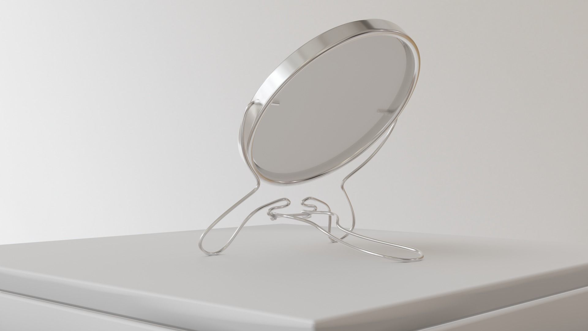 Makeup mirror metal Free low-poly 3D model_21